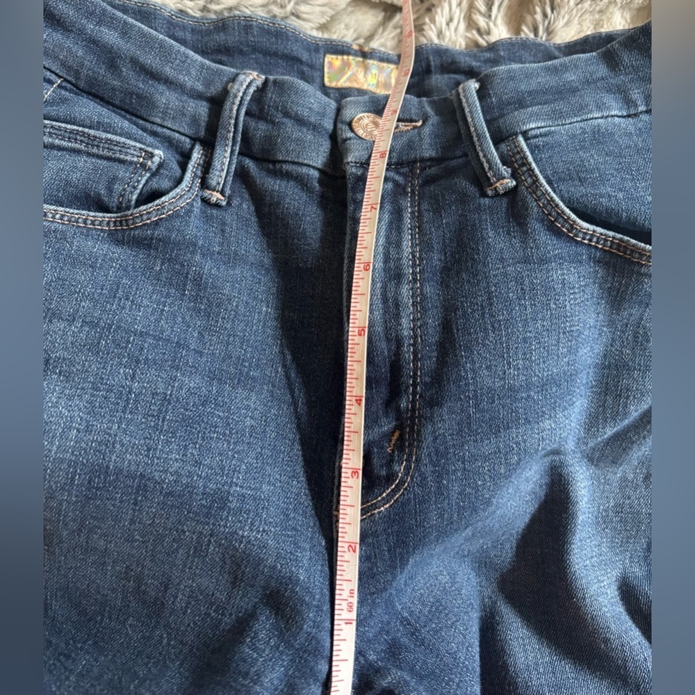 MOTHER Denim The Looker Ankle Fray in Girl Crush Wash, Size 24 - Picture 10 of 11